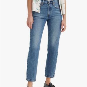 Levi’s Cropped 501 Classic Blue Women's Jeans